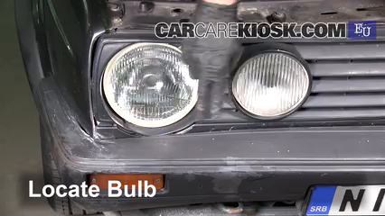 1988 Volkswagen Golf TDI 1.6L 4 Cyl. Turbo Diesel Luces Luz de carretera (reemplazar foco) 